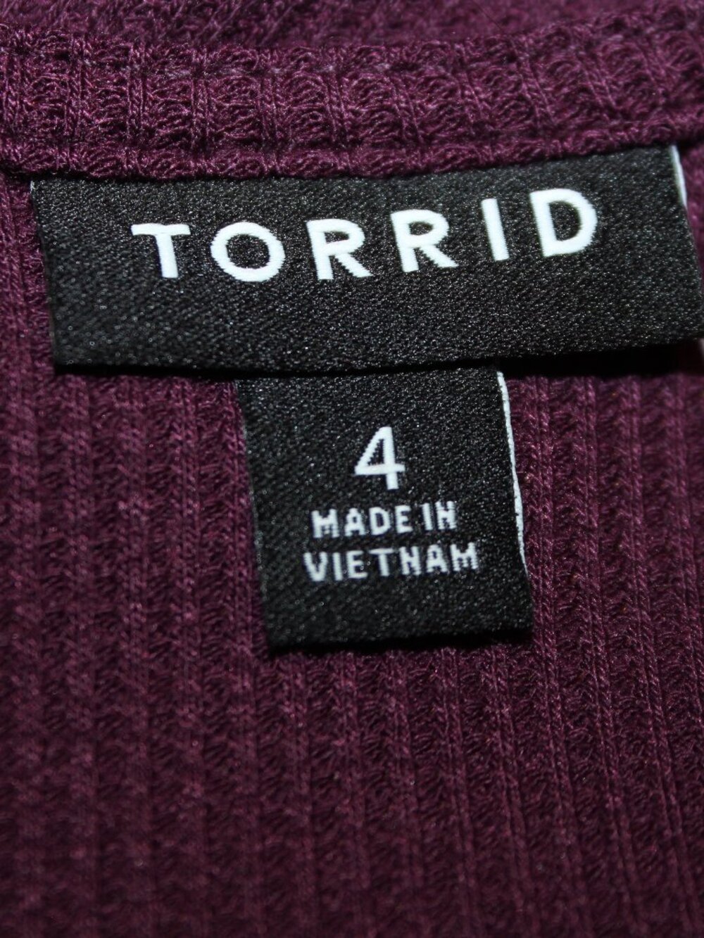 NWT Torrid Potent Purple Tiered Waffle Knit Mini Dress Plus Size 26 Pocket 4X - Picture 10 of 13